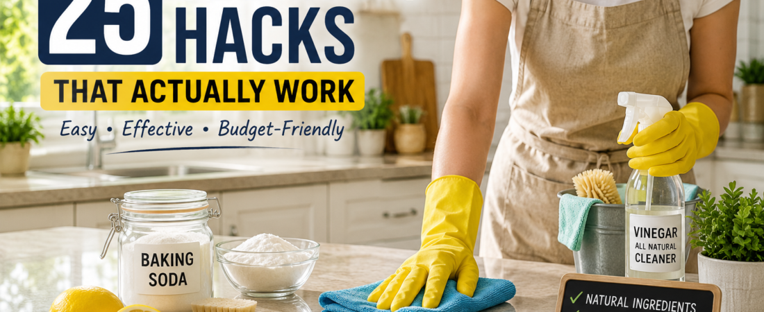 25 Easy Cleaning Hacks That Actually Work