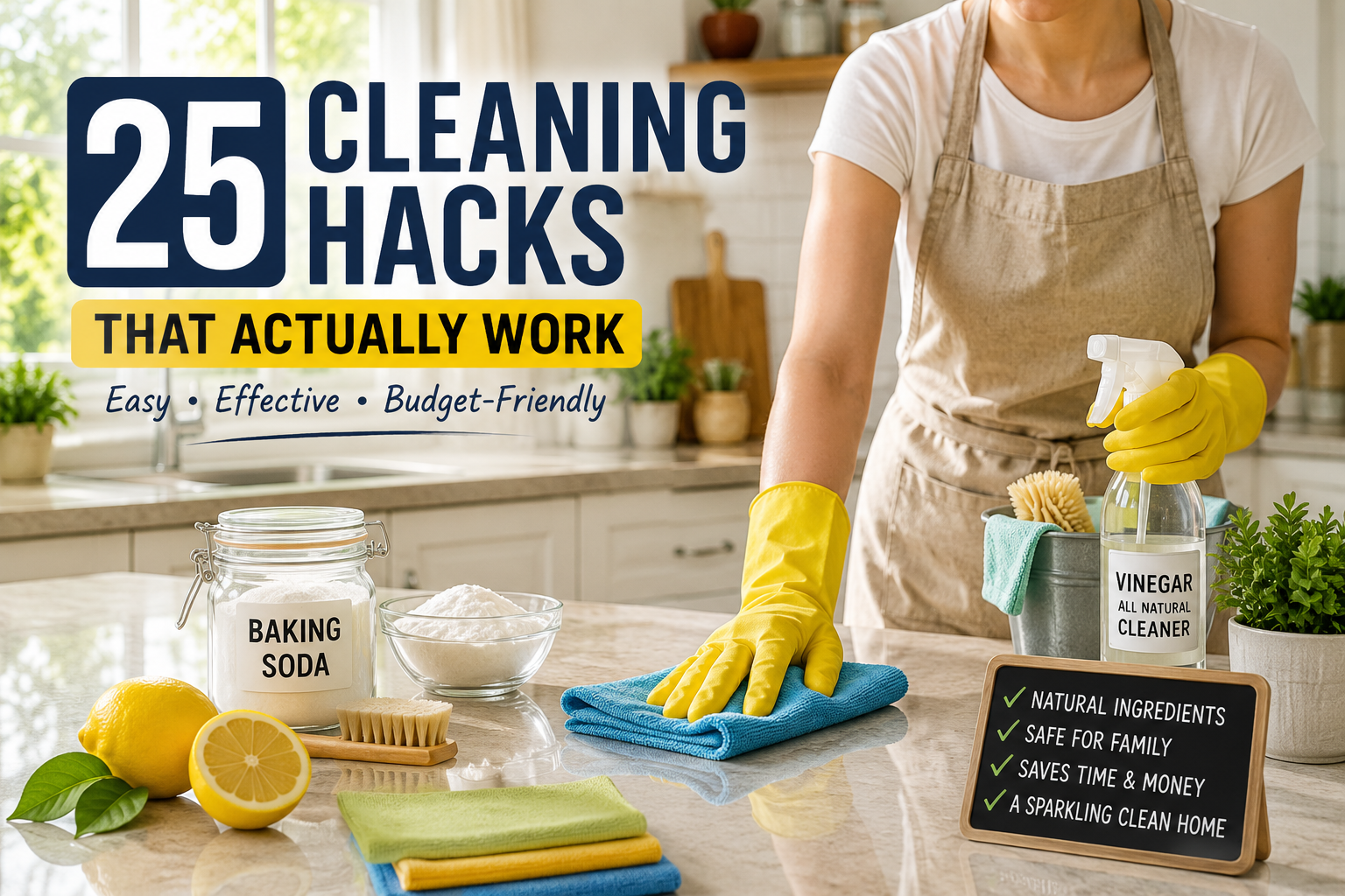 25 Easy Cleaning Hacks That Actually Work